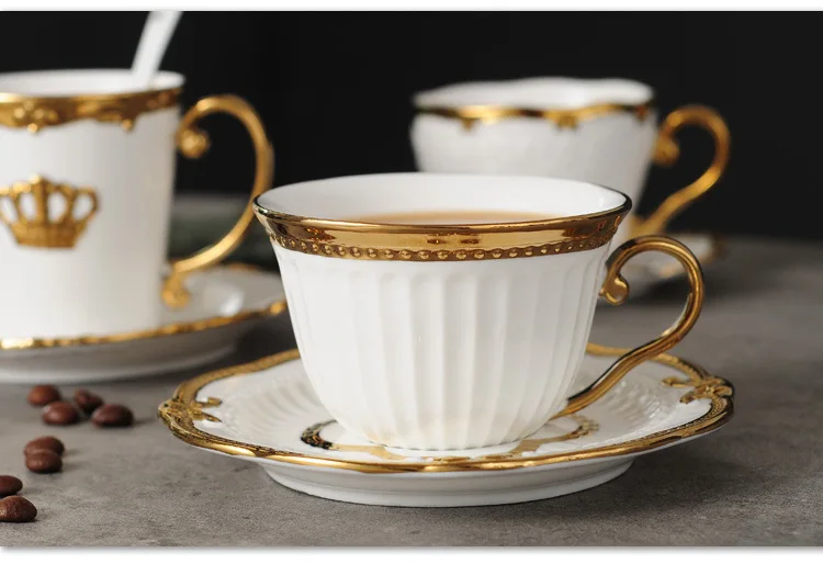 Высококачественный набор из шести предметов для кофе, керамическая кружка для кафе, домашний чай, фарфоровый для эспрессо, набор для капучино