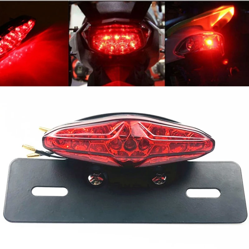 Motorcycle ATV LED Rear Running Light Taillight Light Driving Fender