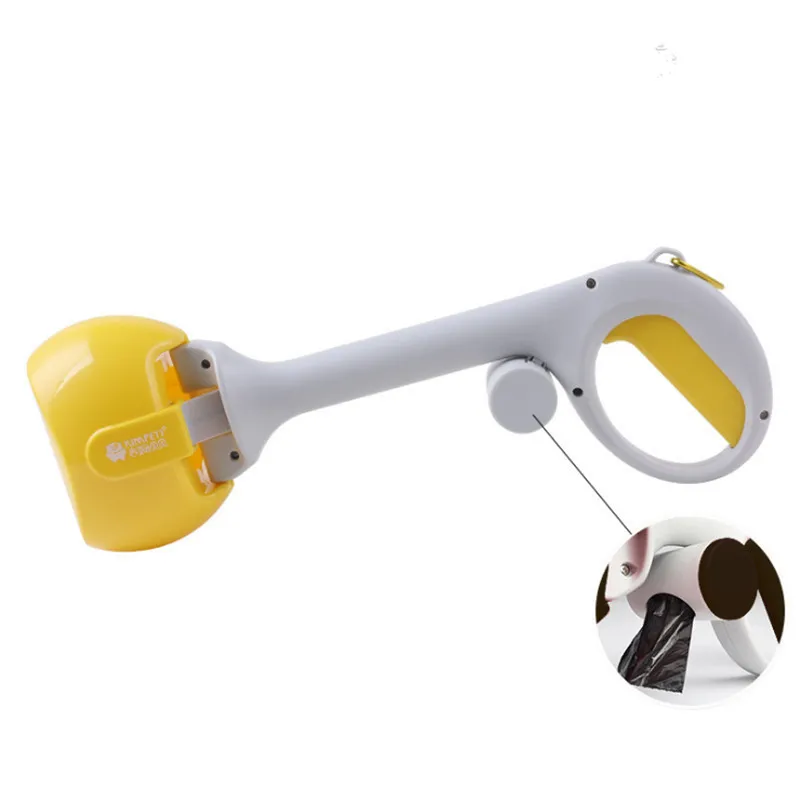 Pet Pooper Scooper с длинной ручкой захват, совок для уборки собачьих экскрементов для уборки животных отходы для собак щенков кошек отходы для уборки er инструменты для чистки два в одном