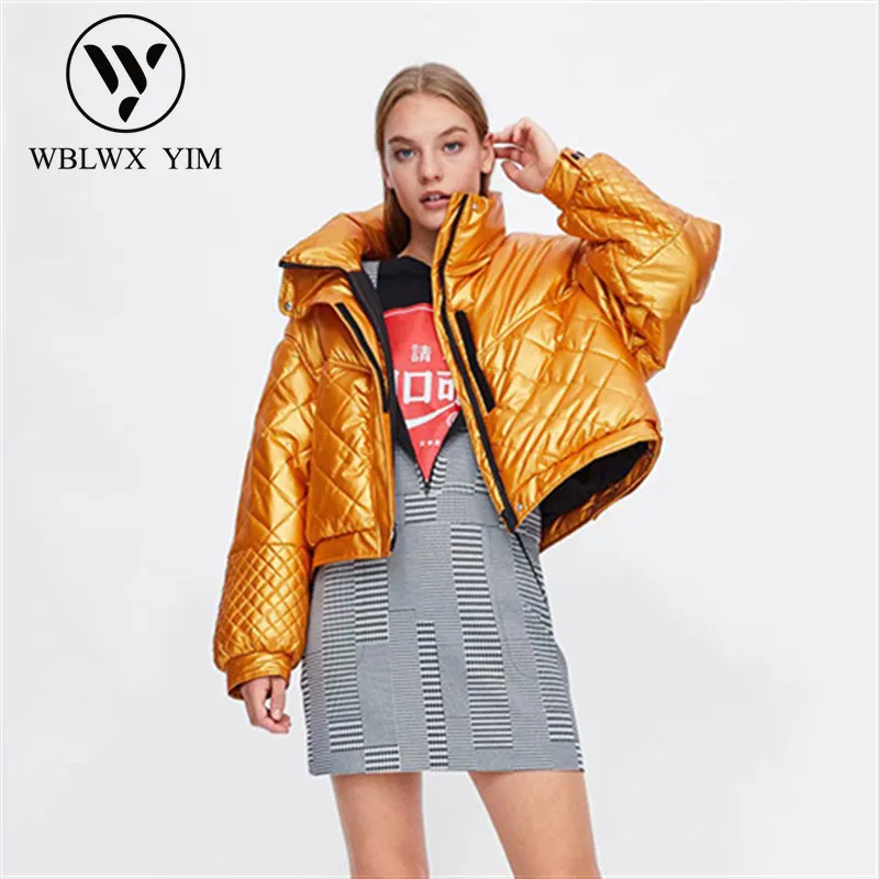 2019 Winter jacket women Zipper Stand collar Fashion Cotton padded Coat Thick Warm Parkas Womens Streetwear Loose Coats | Женская одежда
