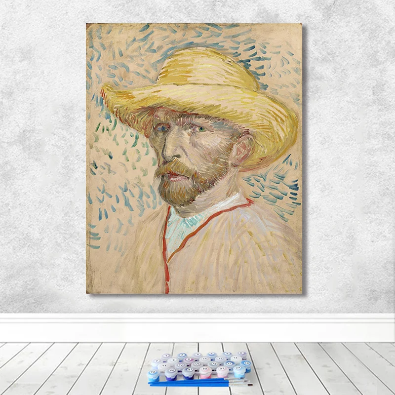 Картина по номерам художественная живопись по номерам ручная роспись Ван Гог работает отель дом коридор декоративная живопись - Цвет: 23350