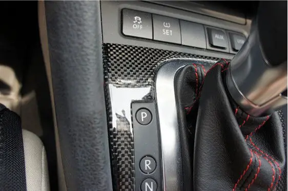 Подходит для Volkswagen golf 6 MK6 углеродное волокно переключения передач Панель ручного тормоза Ручка накладка 1 шт