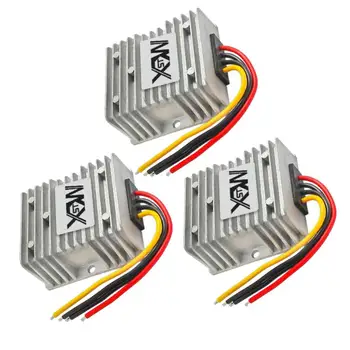 

3Pcs Network Hubs DC 12V/24V Step-Up to 24V 10A 240W Waterproof Car Regulator Converters Network Hubs Regulator Converters