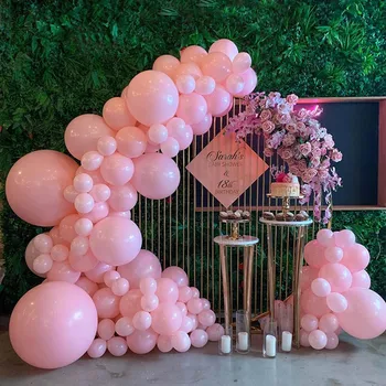 

92pcs Macaron Pink Pastel Balloons Garland Arch Kit For Women Wedding Engagement Birthday Party Decoration Ballon Baby Shower