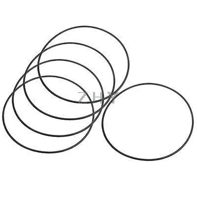 

5 Pcs 115mm x 2.4mm Black Silicone O Rings Oil Seals Gaskets