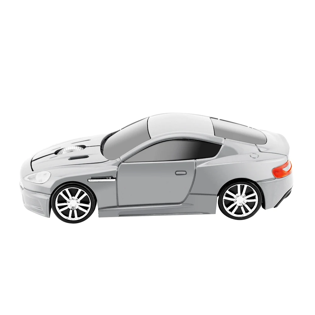 2.4G Portable Gift Computer Wireless Mouse Battery Powered Home Laptop PC Optical USB Car Shape Office High Accuracy Ergonomic