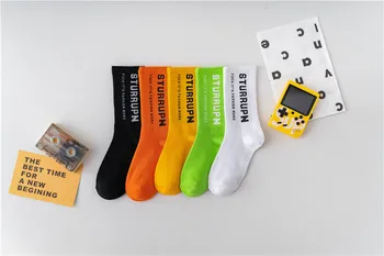 

Funny Socks Hip-Hop Harajuku Print-Pattern College Cotton Women Casual Cute Alphabet