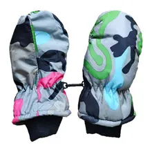 Детские зимние Утепленные варежки; Детские теплые водонепроницаемые ветрозащитные перчатки