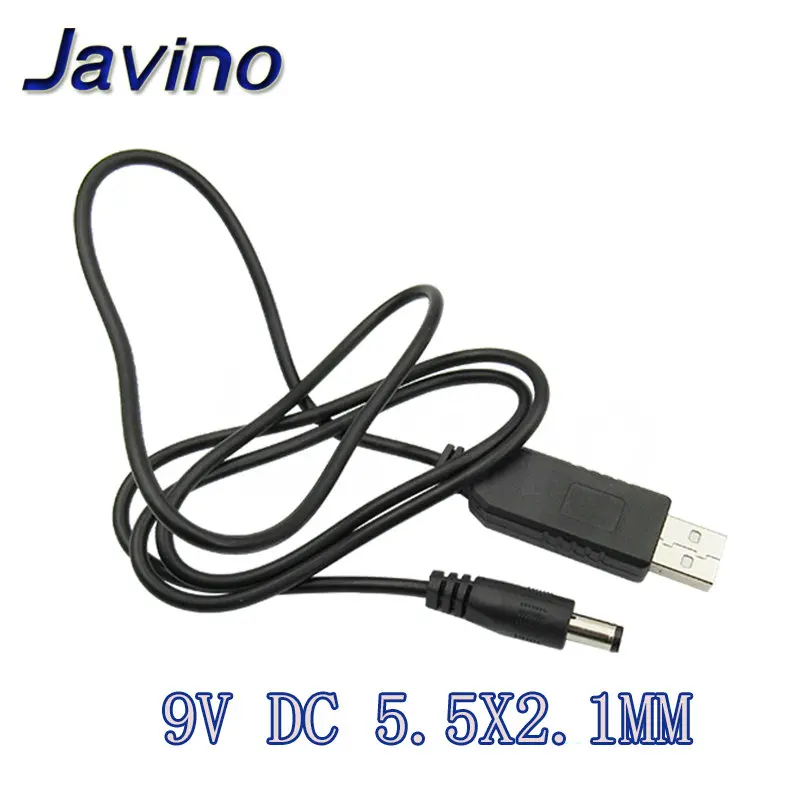 USB повышающий мощность линии постоянного тока 5 В к DC 5 В/9 В/12 В Повышающий Модуль USB конвертер Кабель-адаптер 2,1x5,5 мм разъем aokin