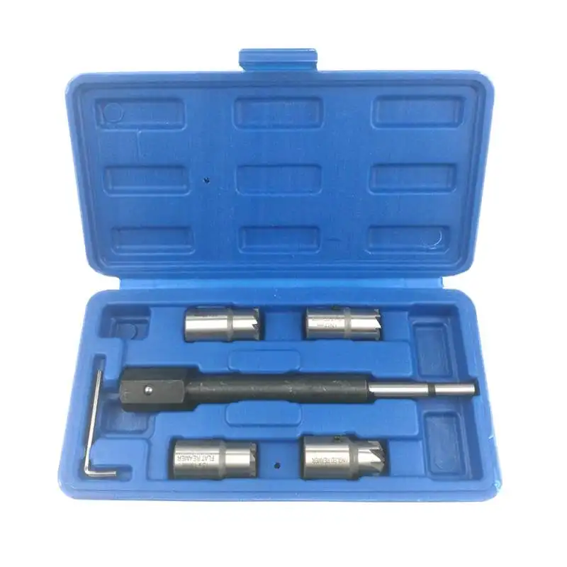 

5Pce Car Diesel Injector Seat Cutter Remover Removal Tool For Delphi Bosch BMW Merc CRD PSA Ford Fiat Peugeot