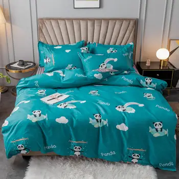 

Bonenjoy Duvet Cover Sets With Bed Sheet King Size sabanas de Cartoon Pattern Bedding Set For Children Comforter Bed For Home