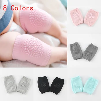 

8 Colors Terry Child Kneepad Elbow Baby Crawling Cuff Non-slip Crawling Socks