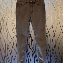 Новые осенние и зимние женские дикие тонкие простые одноцветные джинсы 1210