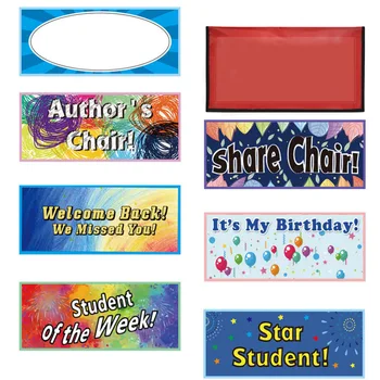 

1 Set Creative Name Plates Special Name Badge for Classroom School Decoration