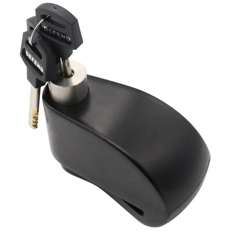 Мотоциклетная сигнализация замок удобный Keyless закаленный лечение защита от кражи скутер велосипед дисковый тормоз замок и сумка