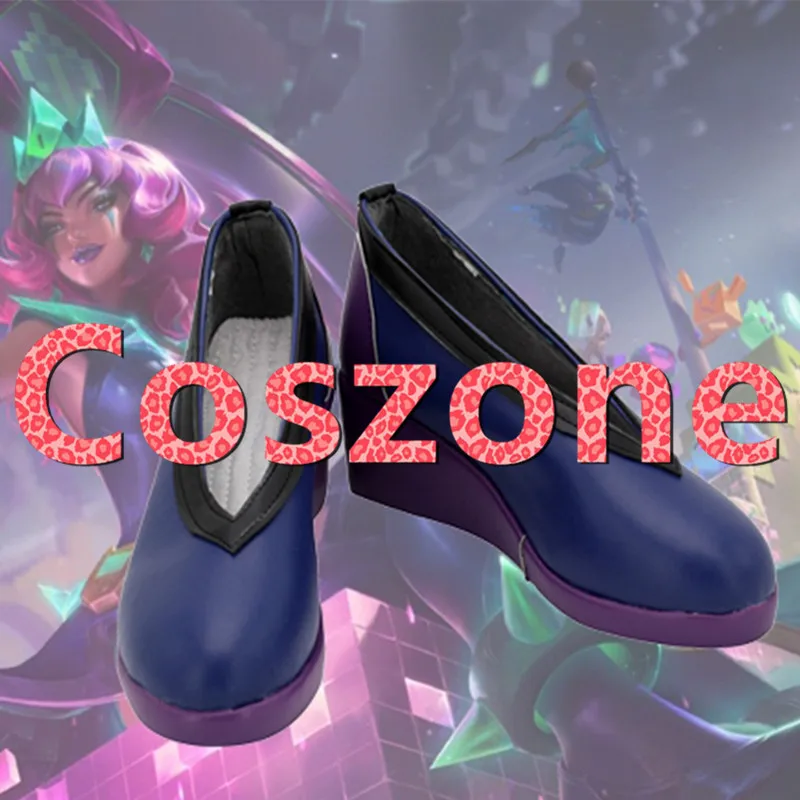 

LOL Qiyana Empress of the Elements Cosplay Shoes Boots Halloween Cosplay Costume Accessories