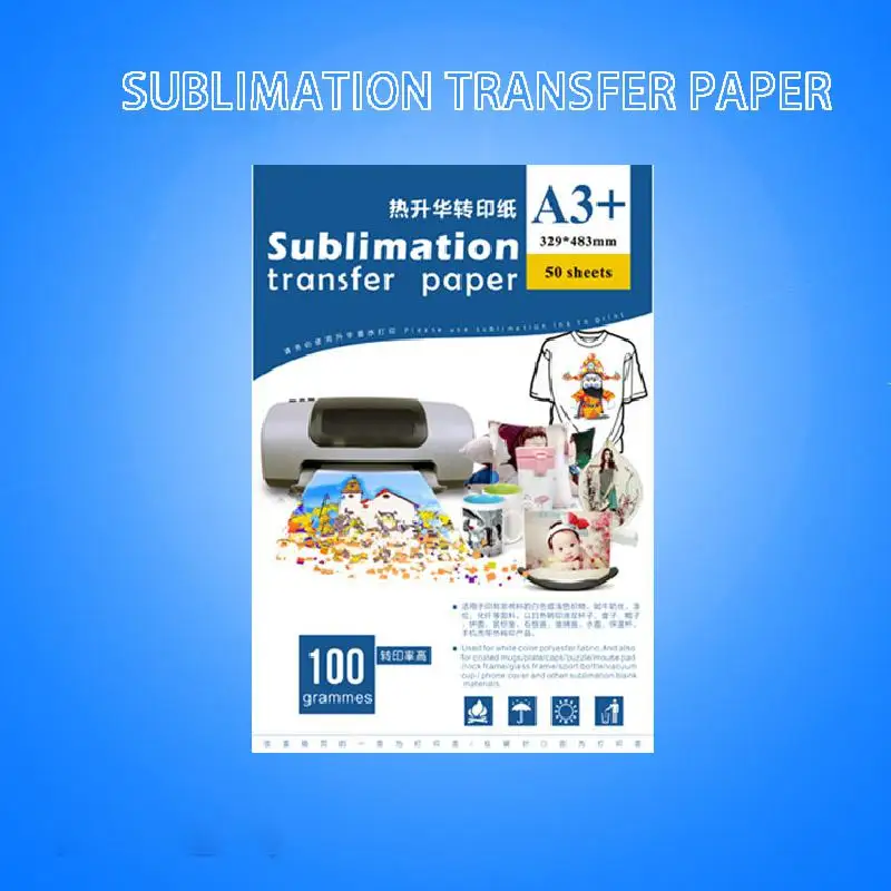 A3 Sublimation Paper Transfer Paper A4 Baking Cup T-shirt Discoloration Cup White Mobile Phone Case Thermal Transfer printable sticker paper