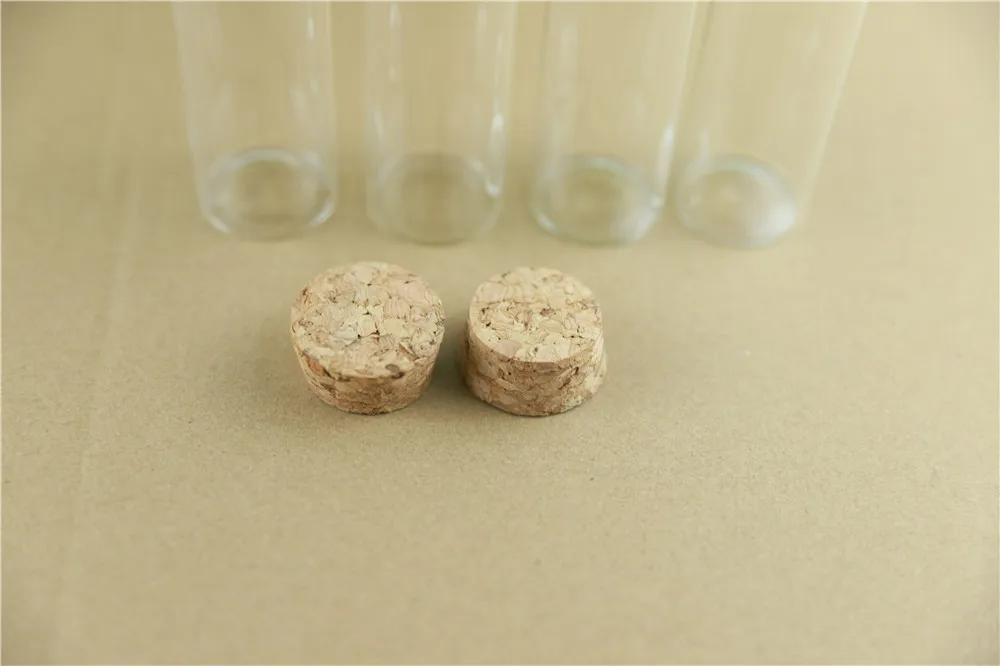 12csLot long Cork In Vitro Thick Glass Bottles Wishing Bottle Glass Cork Stopper Jars Storage Container (9)