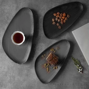 

Melon seed shape design concrete tray silicone mold cement fruit tray mold tea tray mold Plaster plate mold