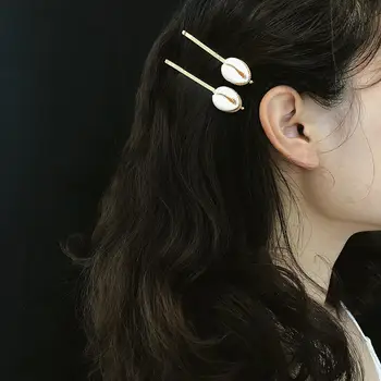 

1Pcs Summer Beach Hair Jewelry Fashion Shell Starfish Hairpins Gold Shell Hair Clips for Women Hair Accessories
