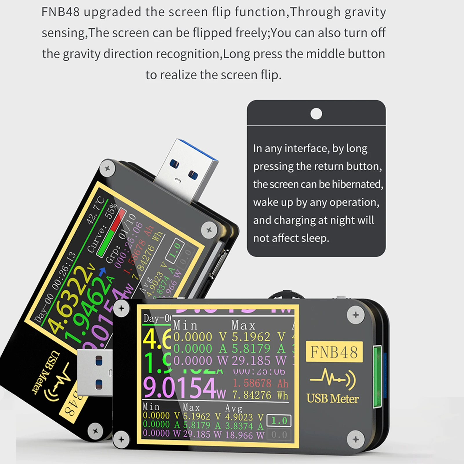 total organic carbon analyzer NB48 PD trigger Voltmeter Ammeter Current Voltmeter USB tester QC4 + PD3.0 2.0 PPS fast recharging protocol capacity test Tool easy read tape measure