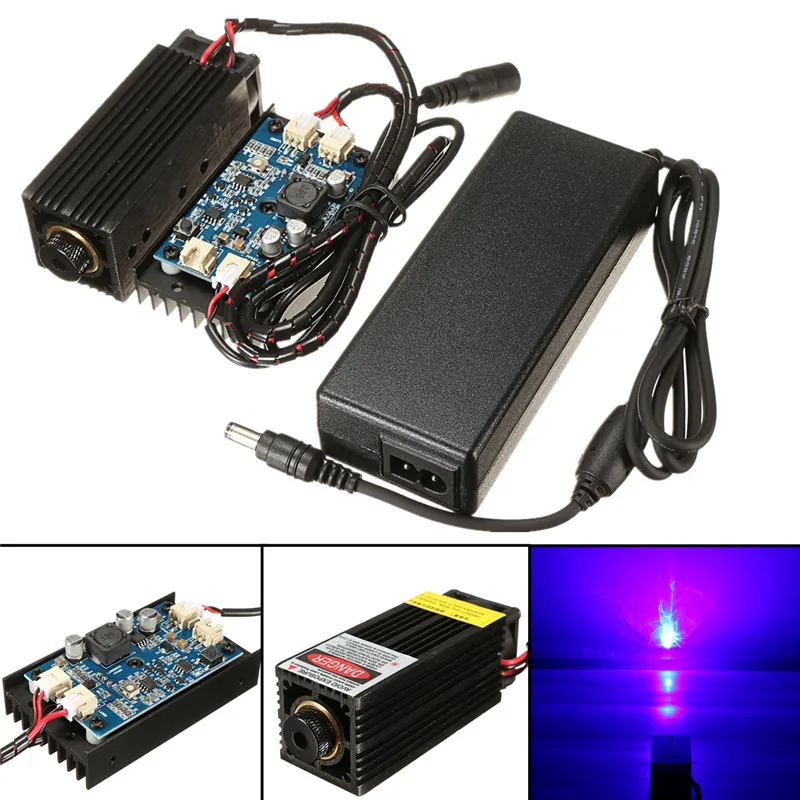 

5W/10W/15W/17W Laser Head Engraving Module 450nm Blue Light Marking Engraver With TTL Modulation DIY Wood Marking For Engraver
