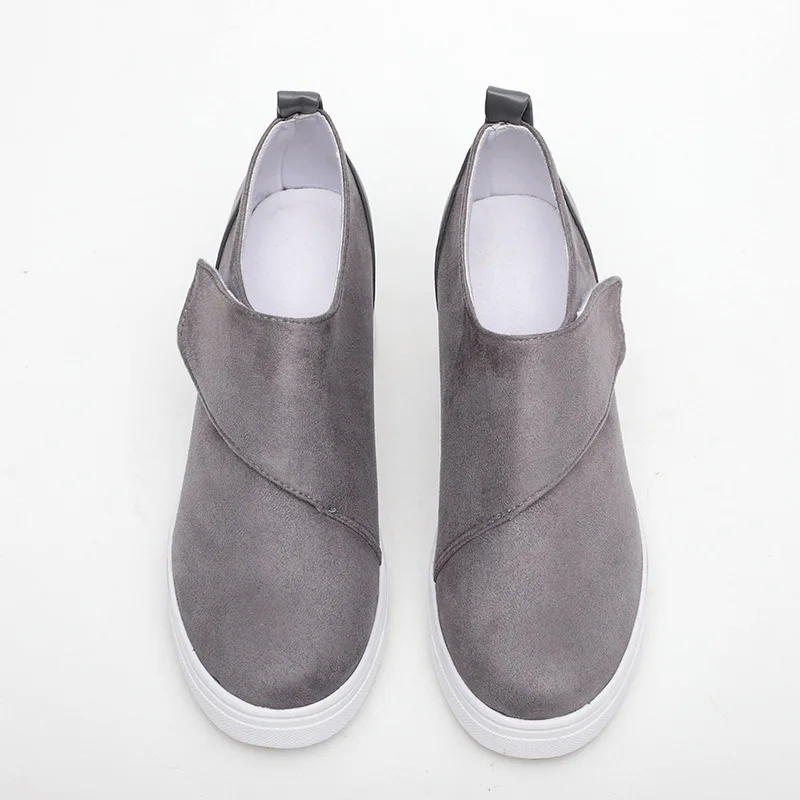 Женская однотонная обувь на плоской платформе; Женская Повседневная Мягкая Вулканизированная обувь