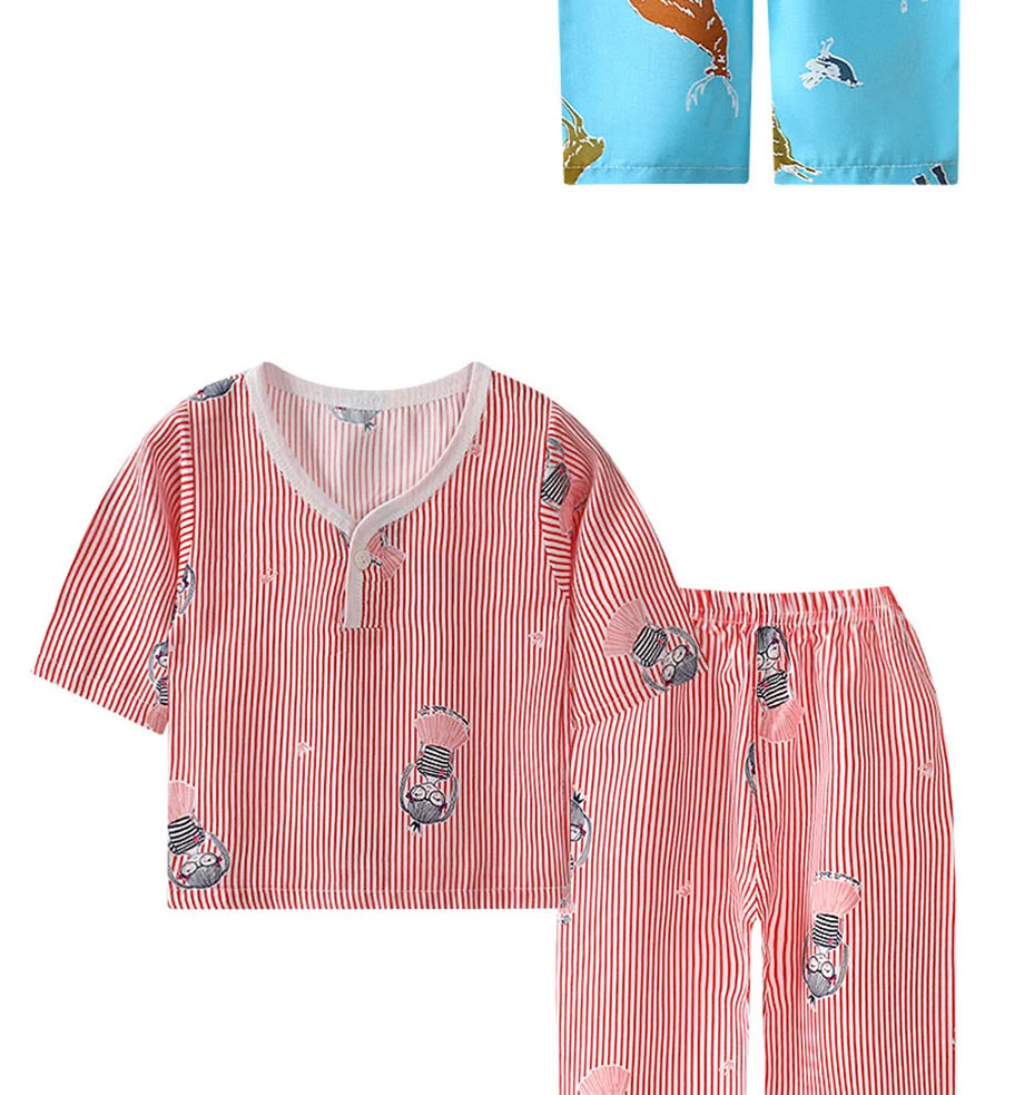 Летние пижамы для девочек пижама с рисунком для мальчиков Пижама с Марио Микки Маусом комплекты пижам для мальчиков и девочек детская одежда для сна BABAONIU