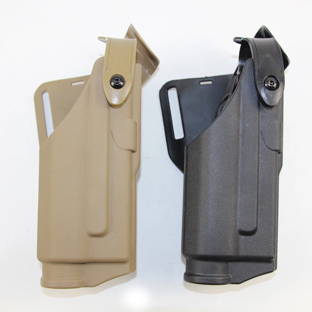Tactical Pistol Holster Waist Belt Gun Holster With Flashlight Bearing QLS 19 22 Quick Locking System For Glock 17 19,pistol holster,gun holster