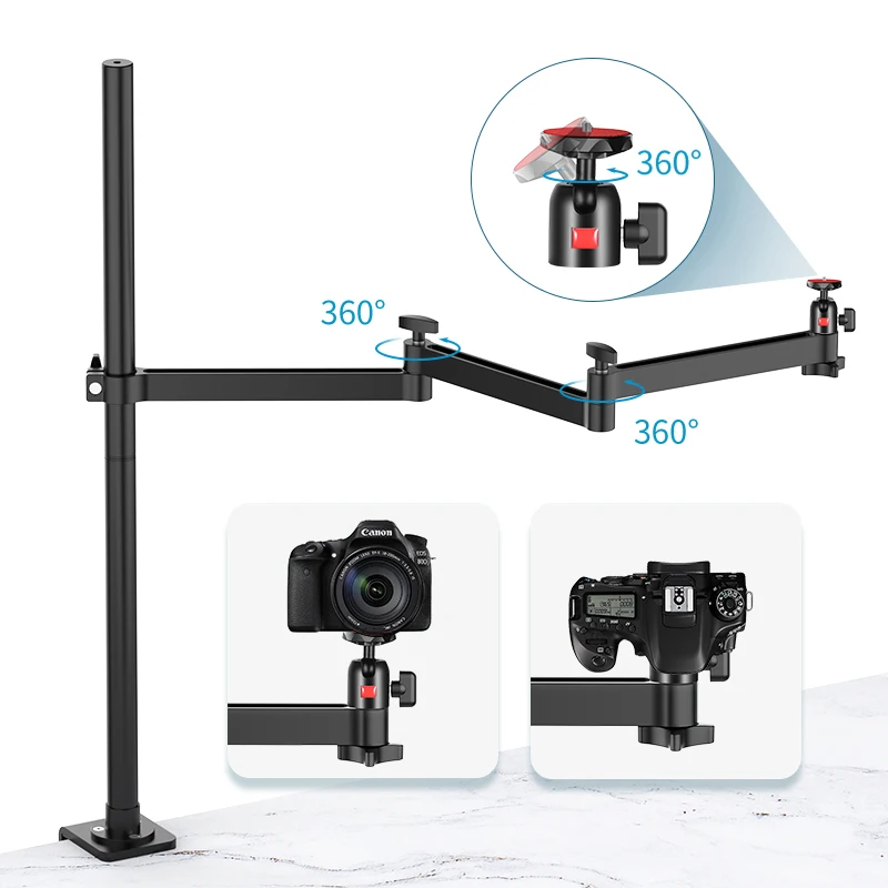 Suporte de Webcam Flexível para Transmissão ao Vivo Suporte de Mesa Removível com Cabeça de Esferas para Câmera de Vídeo e Celular Ulanzi - Image 2