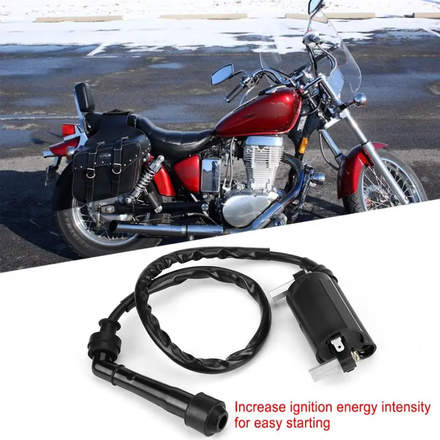 Катушка зажигания подходит для SUZUKI SAVAGE 650 LS650P 1986-2004 вспомогательное устройство зажигания Пластик черный бренд Новая мотоциклетная обувь модификации части
