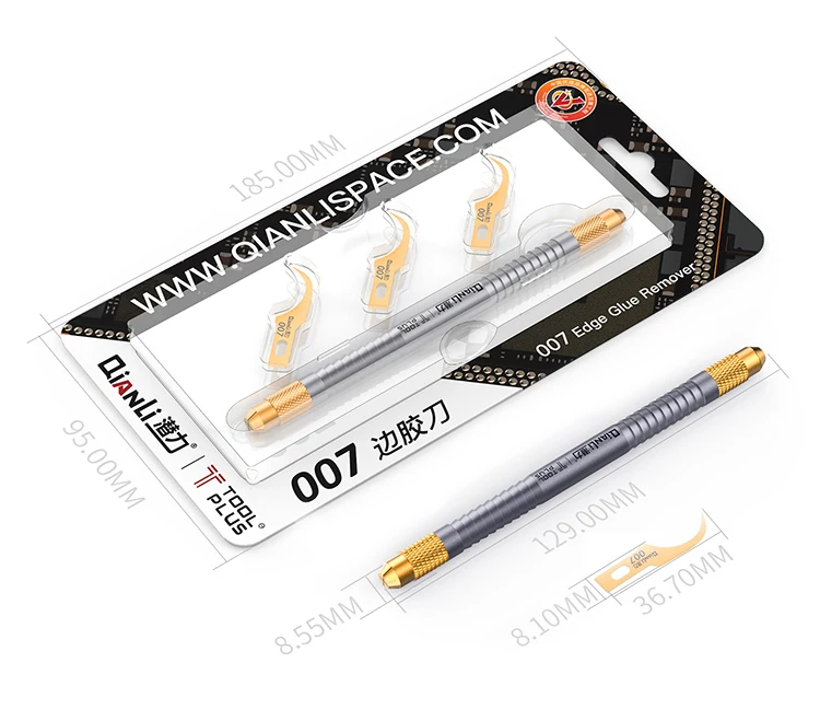 Glue remover knife blade tip is only 0.1mm Glue removal blade QIANLI 007 edge glue remover Double-headed shank FOR IPHONE