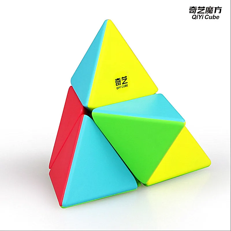 Qiyi 2x2x2 Пирамида скорость волшебный куб пазл игрушки для детей скорость Пирамида куб Пирамида 2x2 головоломка в форме пирамиды cubo