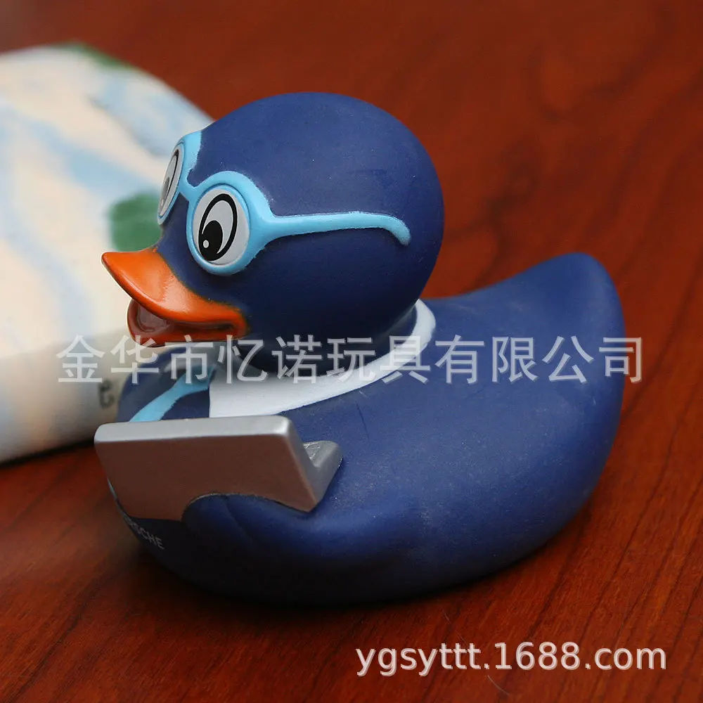 Infant Bath Toy Small Yellow Duck Squeezed Ring Baby Plastic Little Duck Toy Bath