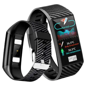 

SmartWatch DT58 Pro Color Screen Touch Bracelet Bluetooth IP68 Fitness Trackers Blood Pressure Women Watch with Black Band