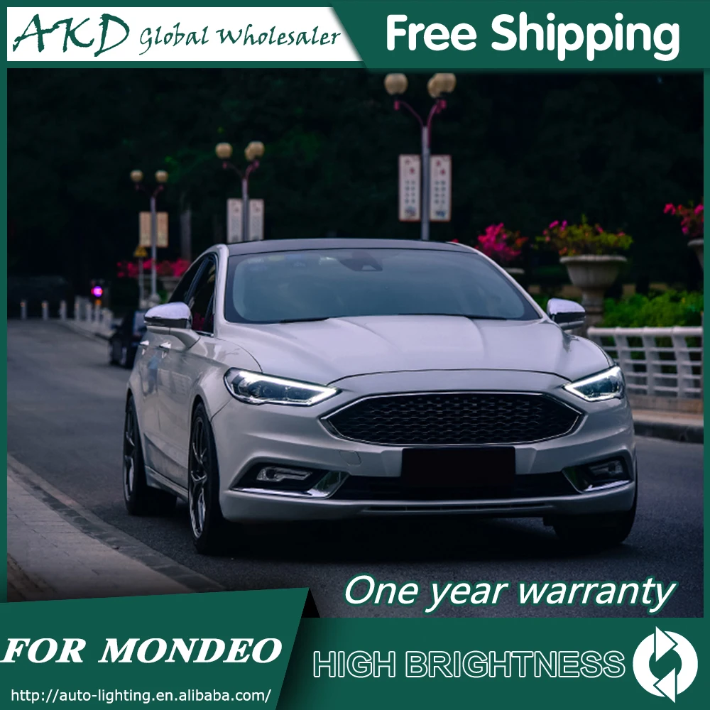 Светодиодные фары для автомобилей Ford Mondeo Fusion 2017-2019 DRL Габаритные огни налобный