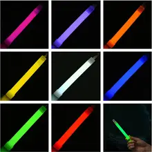 36 bâtons lumineux, paquet en vrac, qualité industrielle, 6 pouces, étanche, 12 heures, couleurs mélangées