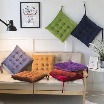 

Square Crystal Plush Warm Seat Cushion For Office Thicken Sofa Buttocks Mat Soft Waist Protect Pad 13 Colors Car Cushions Pillow