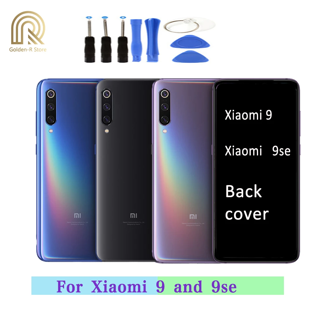 Для Xiaomi mi 9/mi 9 se Батарейная дверь металлическая задняя крышка Запасные части