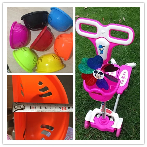 

Children's Bike Basket Plastic Easy Installation Bicycle Bag Kids Scooter Handle Bar Basket with Bracket Bike Accessories Top