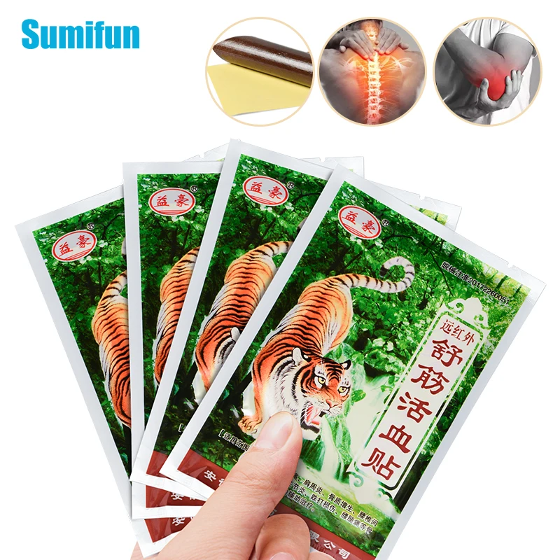 8 шт. пластырь Tiger Balm травяные патчи мазь для снятия болевых ощущений ревматоидный