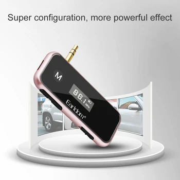 

Wireless 3.5mm Music Audio FM Transmitter In-car Transmitter Car Mp3 Transmitter For iPhone 5 6 6S Plus Samsung iPad FM radio 4