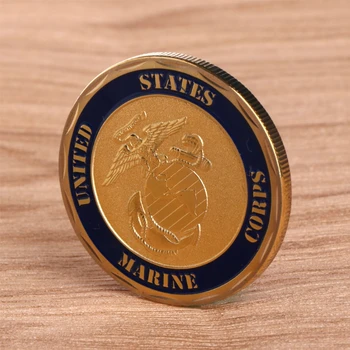 

Commemorative Coin BTC Collection Art Alloy Plating Imitation Marine Army Craft