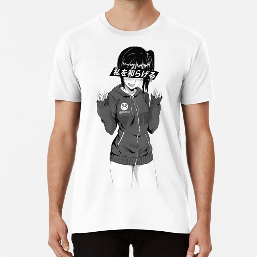 Рельеф сад японского аниме Эстетическая футболка Аниме Манга меч искусство