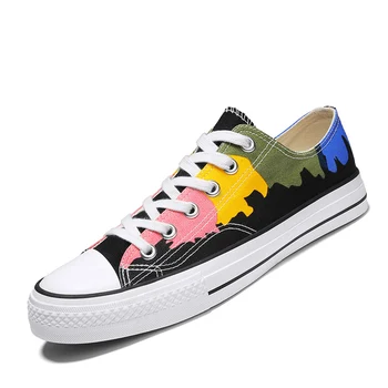 

2020 Men's Rubber Sole Canvas Shoes Unisex Sneaker Summer Spring New Men Vulcanized Shoes Non-slip Walking Shoe Zapatillas