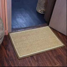 Горячая коврик из сизаля гостиная чайный столик коврик под дверь спальни крыльцо комнатный ковер ручной работы соломенный татами нескользящий джутовый ковер