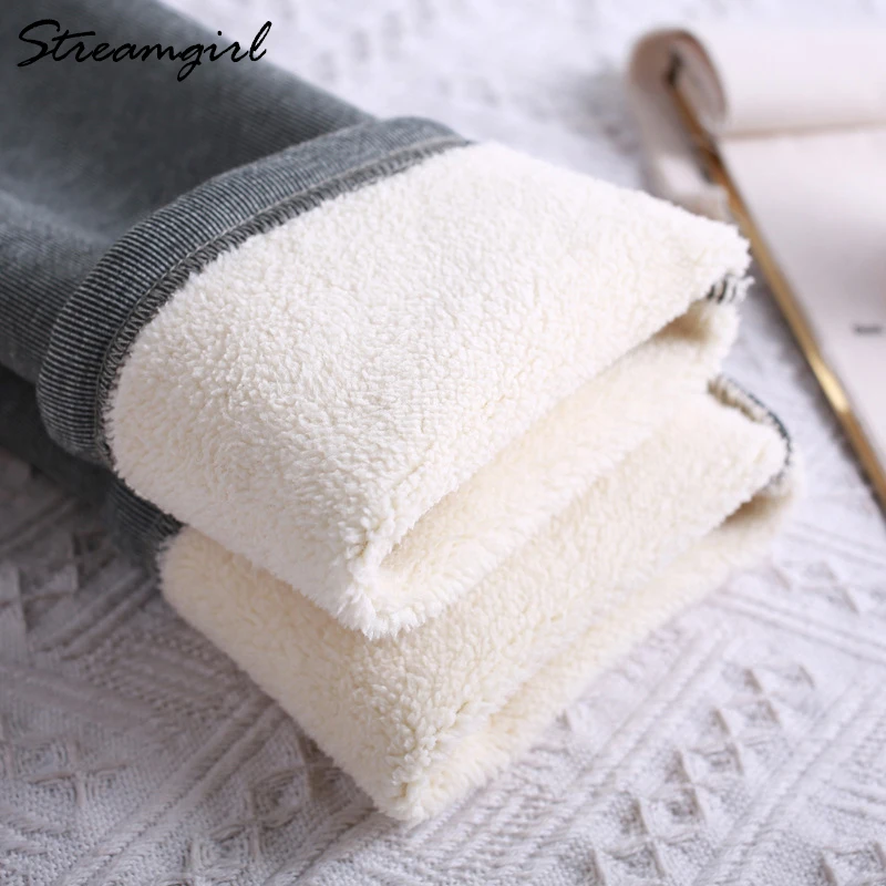 Streamgirl 8%Spandex Winter High Waist Leggings Plus Size Women Fleece Pants 6XL Warm Winter Leggings For Women Velvet Trousers