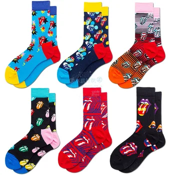

Autumn and Winter Japanese Kawaii Harajuku Woman Socks Korean Big Tongue Socks Women Cotton Cute Funny Socks