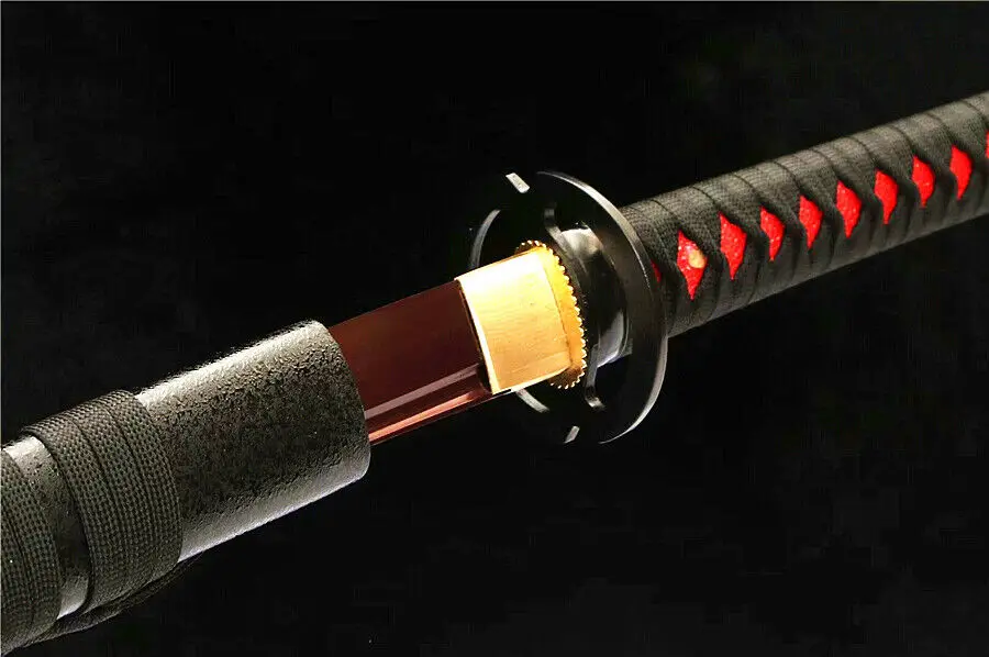 HandMade Japanese Sword Samurai Katana Very Sharp Blood Red High Manganese Steel Blade