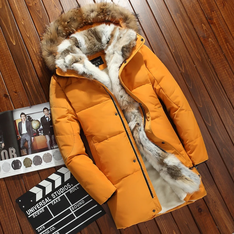 5XL белая куртка из утиной кожи, зимняя женская куртка, гусиное перо, длинное пальто из меха енота, зоопарк, толстое хлопковое теплое зимнее пальто для женщин